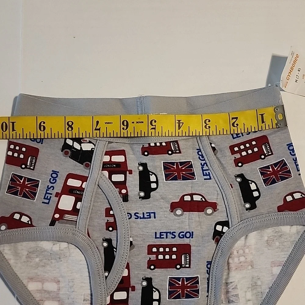 Gymboree 2 Pc Underear Briefs Boxers Boy Sz 7-8 London Football